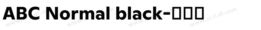 ABC Normal black字体转换